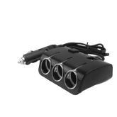 3-in-1 Car Charger Socket with 2 USB Ports